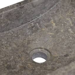 Berkfield Home Sink 45x30x12 cm Marble High Gloss Grey - Size: 45 x 30 x 12 cm - thumbnail 6