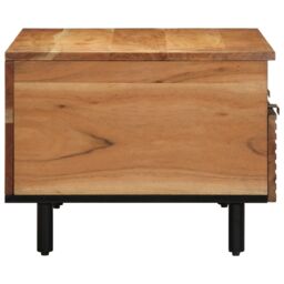 Berkfield Home Coffee Table 80x54x40 cm Solid Wood Acacia in Brown - Size: 80 x 54 x 40 cm - thumbnail 5