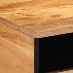 Berkfield Home Coffee Table 80x54x40 cm Solid Wood Acacia in Brown - Size: 80 x 54 x 40 cm - thumbnail 6