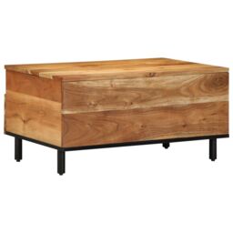 Berkfield Home Coffee Table 80x54x40 cm Solid Wood Acacia in Brown - Size: 80 x 54 x 40 cm - thumbnail 3