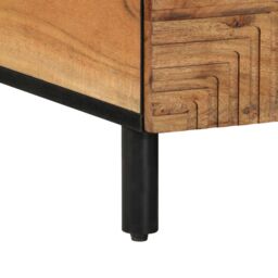 Berkfield Home Coffee Table 80x54x40 cm Solid Wood Acacia in Brown - Size: 80 x 54 x 40 cm - thumbnail 8