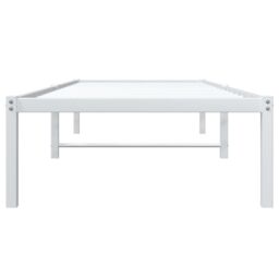 Berkfield Home Metal Bed Frame White 75x190 cm Small Single - thumbnail 5