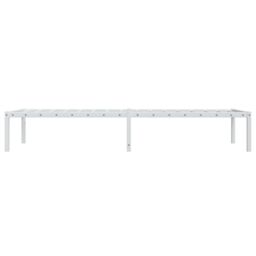 Berkfield Home Metal Bed Frame White 75x190 cm Small Single - thumbnail 6