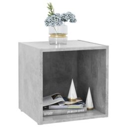 Berkfield Home TV Cabinets 2 pcs Concrete Grey 37x35x37 cm Engineered Wood - Size: 37 x 35 x 37 cm - thumbnail 6