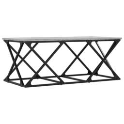 Berkfield Home Coffee Table Grey Sonoma 100x49x40 cm Engineered Wood - Size: 100 x 49 x 40 cm - thumbnail 6