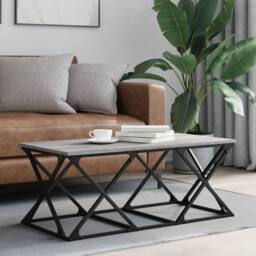 Berkfield Home Coffee Table Grey Sonoma 100x49x40 cm Engineered Wood - Size: 100 x 49 x 40 cm - thumbnail 2