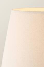 ValueLights Morrigan Scallop Linen Shade Wooden Scallop Shelf Tripod Floor Lamp in Natural - thumbnail 4