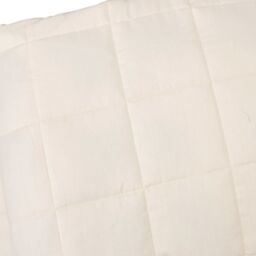 Berkfield Home Weighted Blanket Light Cream 200x200 cm 13 kg Fabric - thumbnail 4