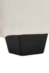 Living and Home 2-Seater Chenille Upholstered Sofa in White - thumbnail 7
