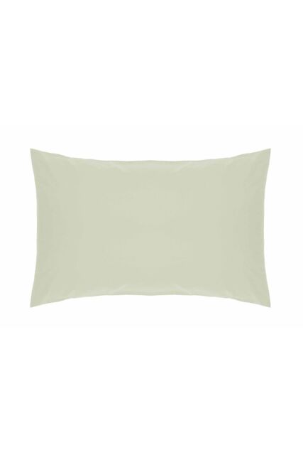 Belledorm Easy Care 200 Thread Count Cotton Polyester Percale Housewife Pillowcase in Pale Green - image 1