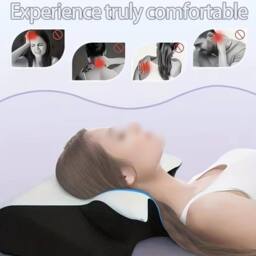 Ventryn Ergonomic Memory Foam Cervical Pillow Neck Shoulder Pain in White - thumbnail 4