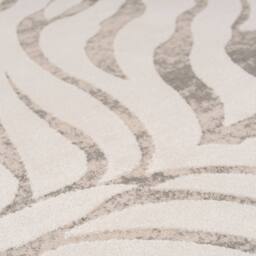 Kukoon Animal Print Plush Pile Black White Zebra Living Room Area Rug in Cream - Size: 80 cm x 150 cm - thumbnail 2