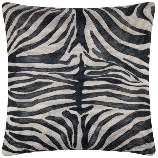 Paoletti Leopardis Zebra Woven Outdoor Cushion - Size: 50 cm x 50 cm - image 1