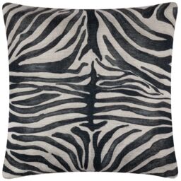 Paoletti Leopardis Zebra Woven Outdoor Cushion - Size: 50 cm x 50 cm - thumbnail 1