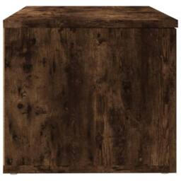 Berkfield Home TV Cabinet Smoked Oak 80x34x30 cm Engineered Wood in Brown - Size: 80 x 34 x 30 cm - thumbnail 7