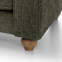 Abakus Direct Ingrid 3 Seater Sofa in Rifle Green in Pale Green - thumbnail 4