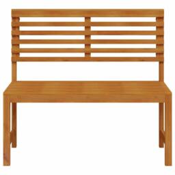 Berkfield Home Modern Garden Bench 100x50x91 cm Solid Wood Acacia in Brown - Size: 100 x 50 x 91 cm - thumbnail 7