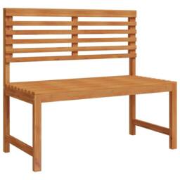Berkfield Home Modern Garden Bench 100x50x91 cm Solid Wood Acacia in Brown - Size: 100 x 50 x 91 cm - thumbnail 3