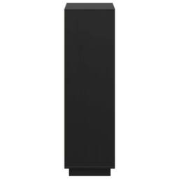 Berkfield Home Highboard Black 74x35x117 cm Solid Wood Pine - Size: 74 x 35 x 117 cm - thumbnail 8