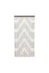 JVL Provence Door Curtain - Arrow in Light Brown - Size: 90 cm width x 175 cm drop - thumbnail 1
