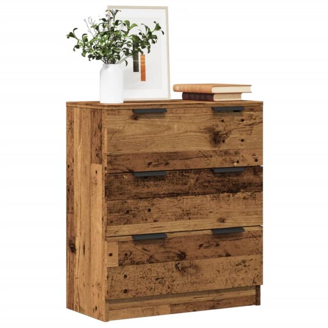 Berkfield Home Sideboard Old Wood 60x30x70 cm Engineered Wood in Brown - Size: 60 x 30 x 70 cm - image 1