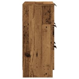 Berkfield Home Sideboard Old Wood 60x30x70 cm Engineered Wood in Brown - Size: 60 x 30 x 70 cm - thumbnail 5