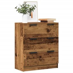 Berkfield Home Sideboard Old Wood 60x30x70 cm Engineered Wood in Brown - Size: 60 x 30 x 70 cm - thumbnail 1