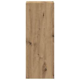Berkfield Home Bookcase Stackable Artisan Oak 30x30x80 cm Engineered Wood in Brown - Size: 30 x 30 x 80 cm - thumbnail 5