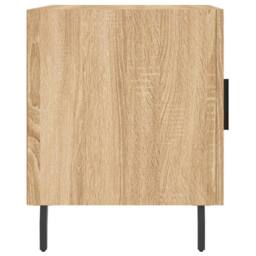 Berkfield Home Bedside Cabinets 2 pcs Sonoma Oak 40x40x50 cm Engineered Wood in Light Tan - Size: 40 x 40 x 50 cm - thumbnail 8