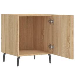 Berkfield Home Bedside Cabinets 2 pcs Sonoma Oak 40x40x50 cm Engineered Wood in Light Tan - Size: 40 x 40 x 50 cm - thumbnail 5