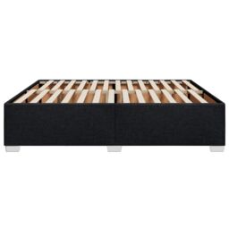 Berkfield Home Bed Frame without Mattress Black¬†Super King Fabric in Black - Size: Super King - thumbnail 5