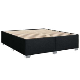 Berkfield Home Bed Frame without Mattress Black¬†Super King Fabric in Black - Size: Super King - thumbnail 3