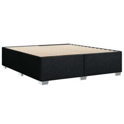 Berkfield Home Bed Frame without Mattress Black¬†Super King Fabric in Black - Size: Super King - thumbnail 6