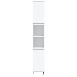 Berkfield Home 3 Piece Bathroom Furniture Set White Engineered Wood - thumbnail 6