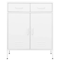 Berkfield Home Storage Cabinet White 80x35x101.5 cm Steel