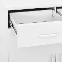 Berkfield Home Storage Cabinet White 80x35x101.5 cm Steel - thumbnail 6
