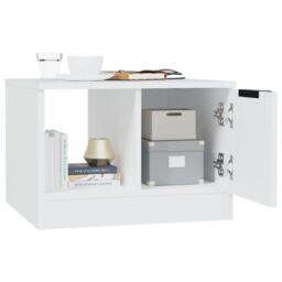 Berkfield Home Coffee Table White 50x50x36 cm Engineered Wood - Size: 50 x 50 x 36 cm - thumbnail 4