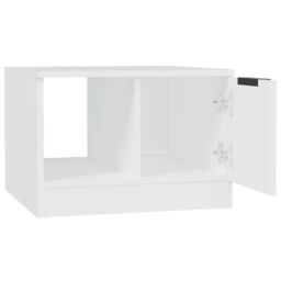 Berkfield Home Coffee Table White 50x50x36 cm Engineered Wood - Size: 50 x 50 x 36 cm - thumbnail 6