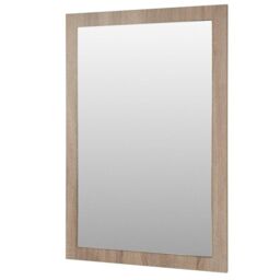 Clifton Sonoma Oak 800 x 500mm Bathroom Mirror in Light Oak - thumbnail 1