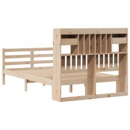 Berkfield Home Bookcase Bed without Mattress 135x190 cm Doouble Solid Wood Pine in Brown - thumbnail 6