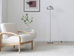 Vente-unique Chrome Metal Floor Lamp - D30 X H149 Cm - ONTARIO in Silver
