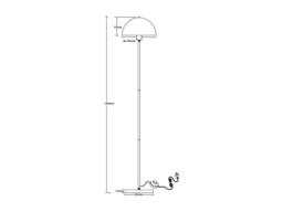 Vente-unique Chrome Metal Floor Lamp - D30 X H149 Cm - ONTARIO in Silver - thumbnail 6