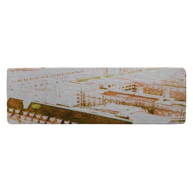 Benjamin Tate Design Chimney Tops Brown Runner Rug in Natural - Size: 67 cm x 230 cm - image 1