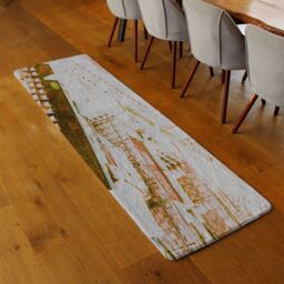 Benjamin Tate Design Chimney Tops Brown Runner Rug in Natural - Size: 67 cm x 230 cm - thumbnail 2