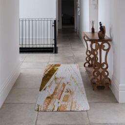 Benjamin Tate Design Chimney Tops Brown Runner Rug in Natural - Size: 67 cm x 230 cm - thumbnail 3