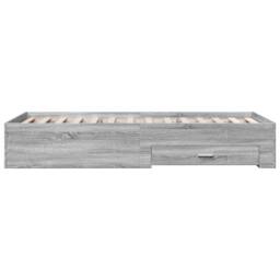 Berkfield Home Modern Bed Frame with Drawers without Mattress Grey Sonoma 90x200 cm - thumbnail 5