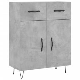 Berkfield Home Highboard Concrete Grey 69.5x34x180 cm Engineered Wood - thumbnail 7