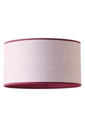 ValueLights Kiara Pink Inner Trim Linen Woven Drum Easy Fit Ceiling Lamp Shade - Size: Large - thumbnail 6