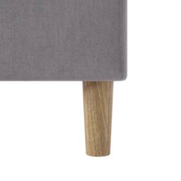 BES HOME 3ft LED Grey Linen Single Bed - Mood Headboard & Adjustable Height - thumbnail 6