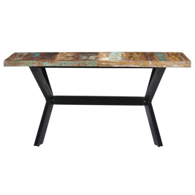 Berkfield Home Dining Table 140x70x75 cm Solid Reclaimed Wood - Size: 140 x 70 x 75 cm - image 1